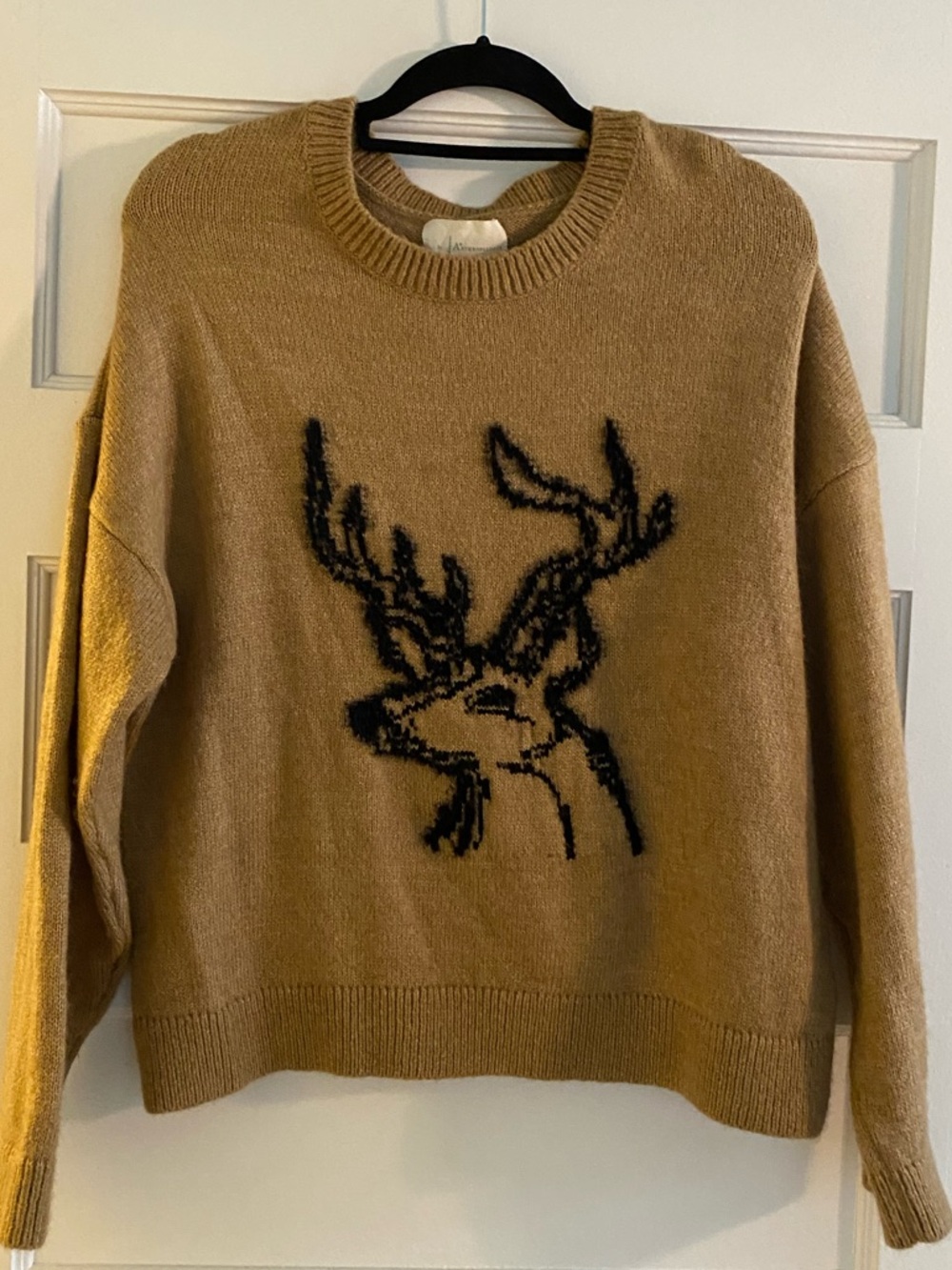 Anthropologie Oh Deer Reindeer Sweater